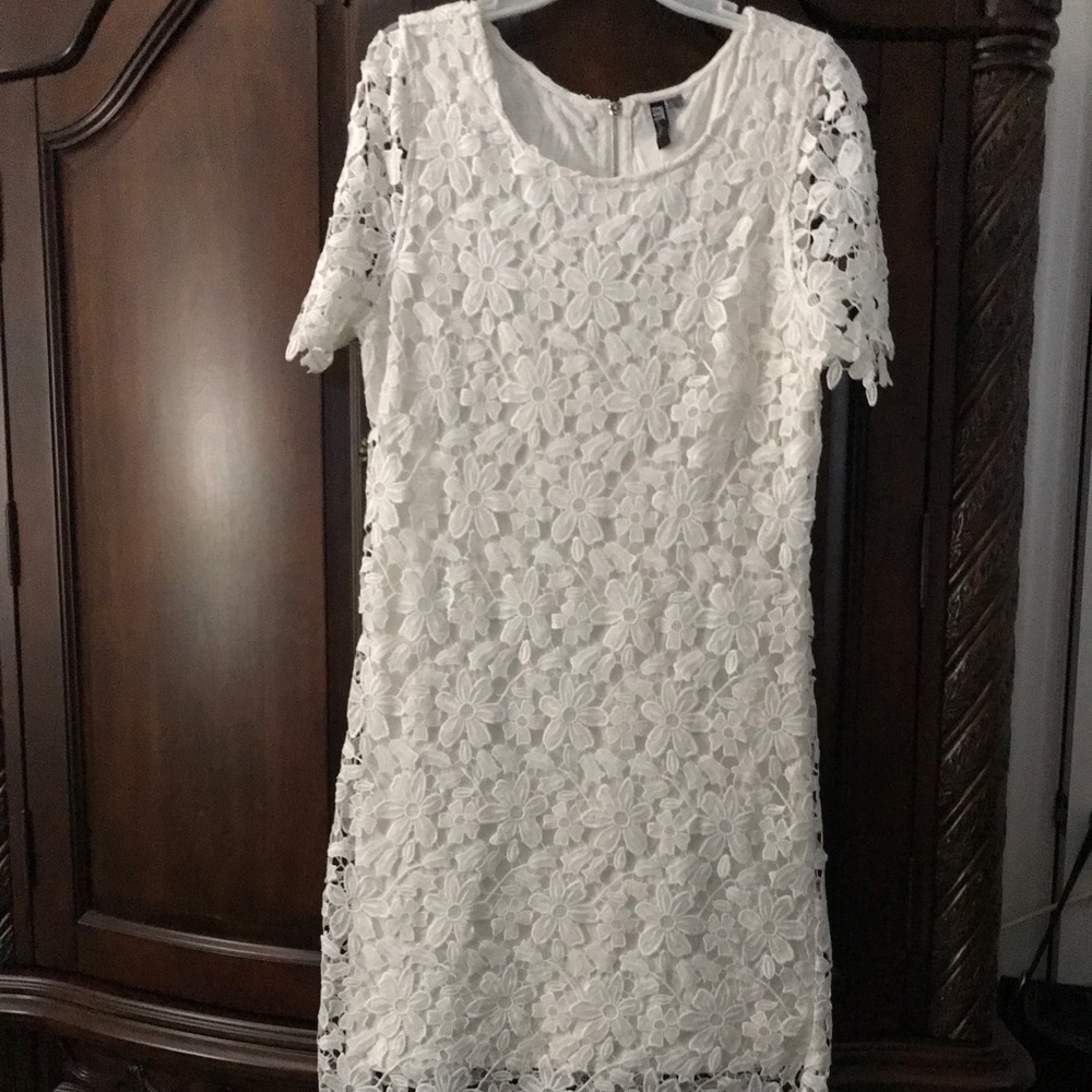 Ivory lace dress